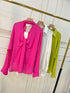 Summer Collar Down Hollow Out Back Shirts